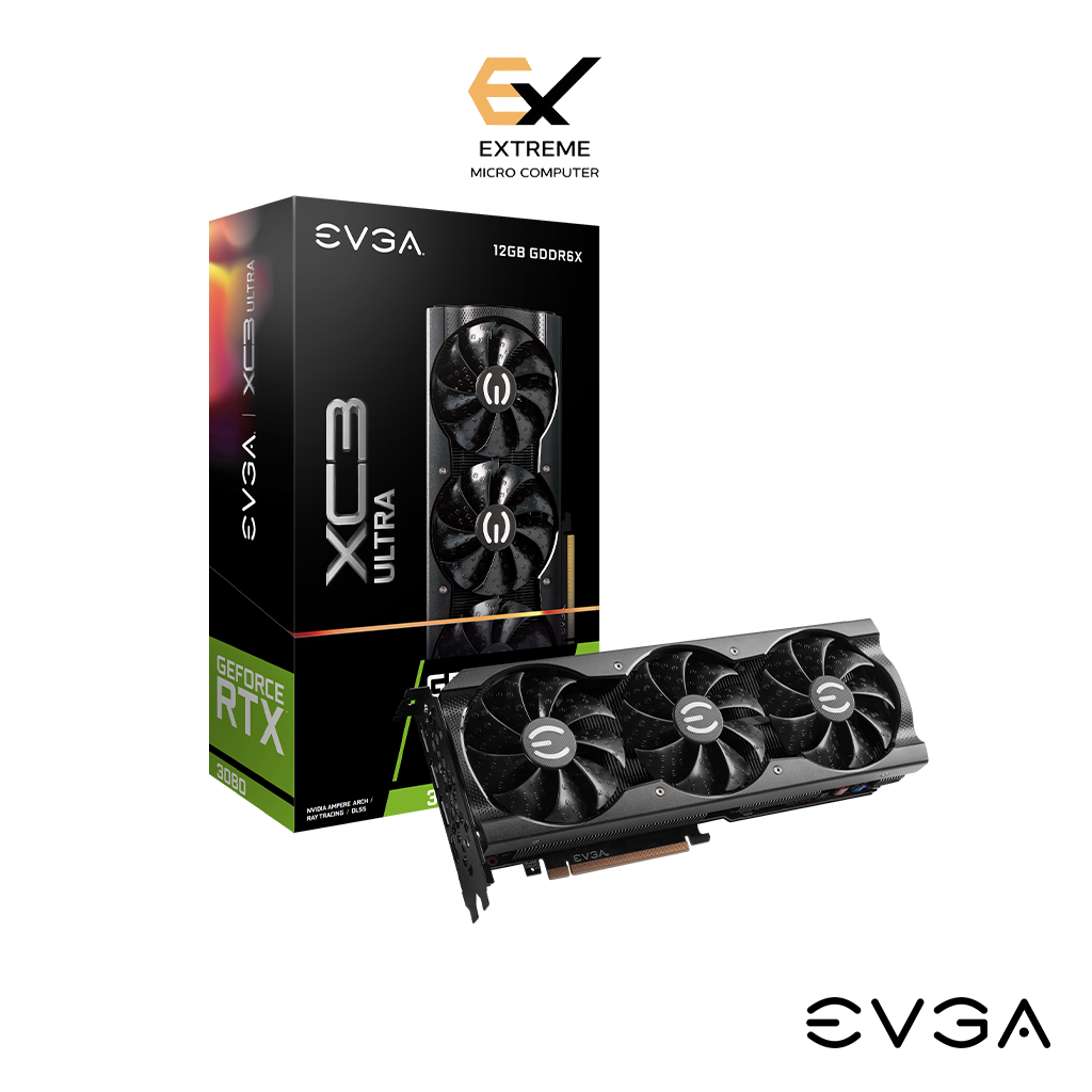 การ์ดจอ (VGA) EVGA GeForce RTX 3080 12GB XC3 ULTRA