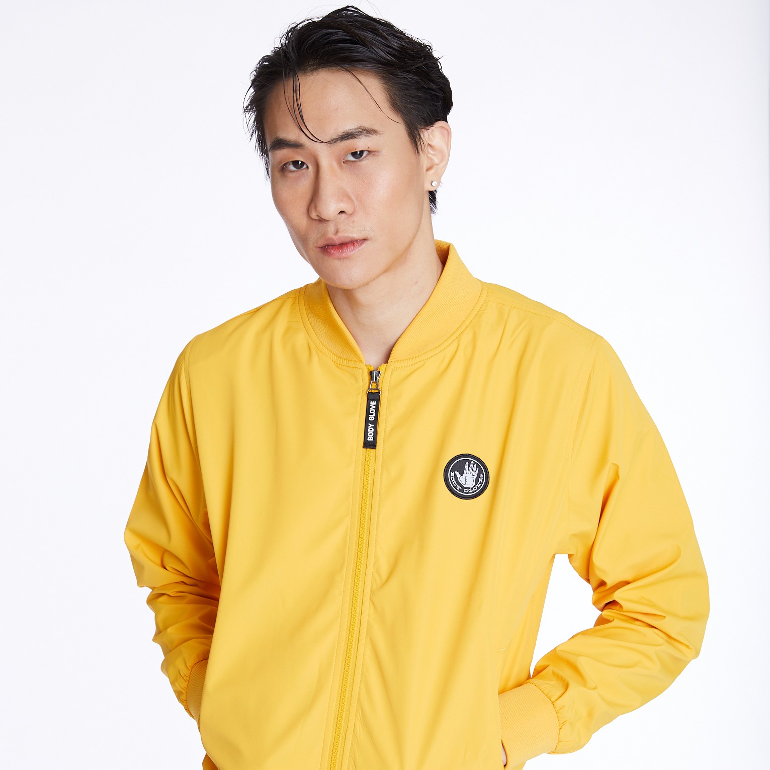 BODY GLOVE Men's Basic Jacket แจ็กเก็ต ผู้ชาย สีเหลือง-04