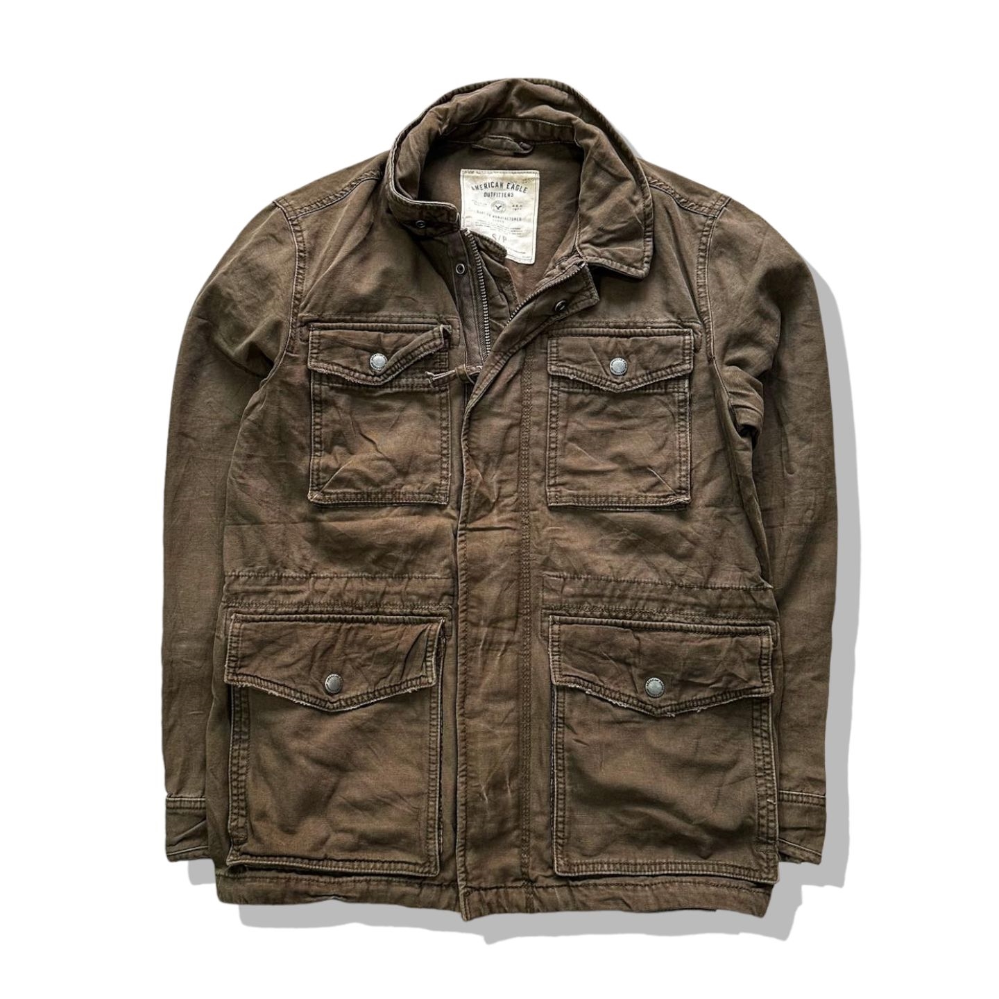 AMERICAN EAGLE Military Jacket มือสอง รอบอก 42” Lazada.co.th