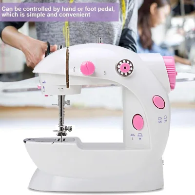 PWD0442 Portable Electric Cordless Foot Pedal Clothes Fabrics Sew Needlework Household Stitch Set Sewing Machines
