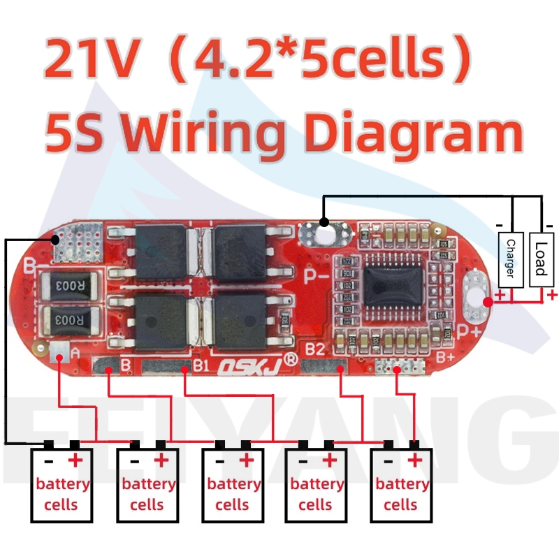 BMS 1s 2s 10A 3s 4S 20A 25A 18650 Li-Ion circuit board lithium module ...