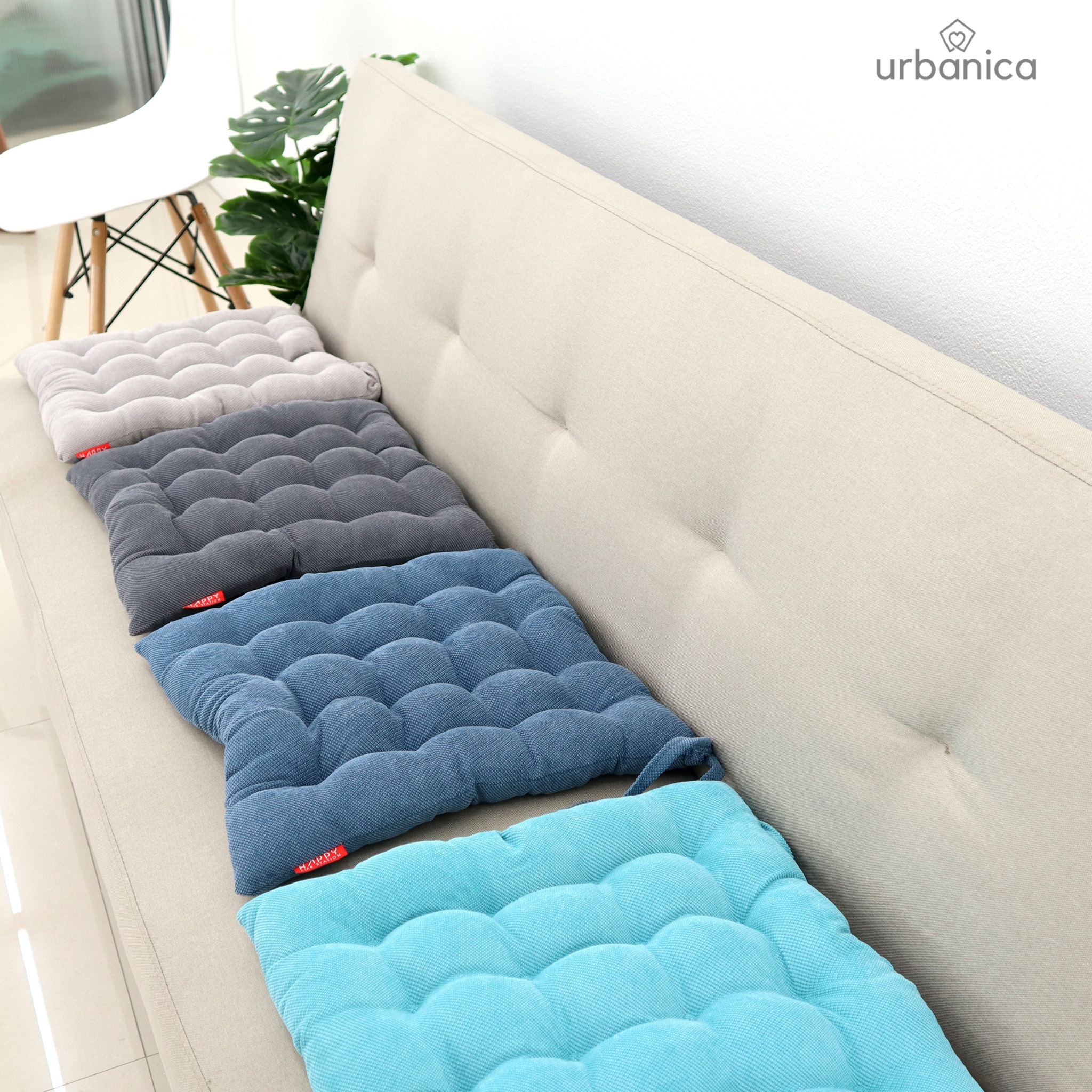 Urbanica เบาะรองนั่ง Nordic style size 40x40 cm  variation3 Light Gray