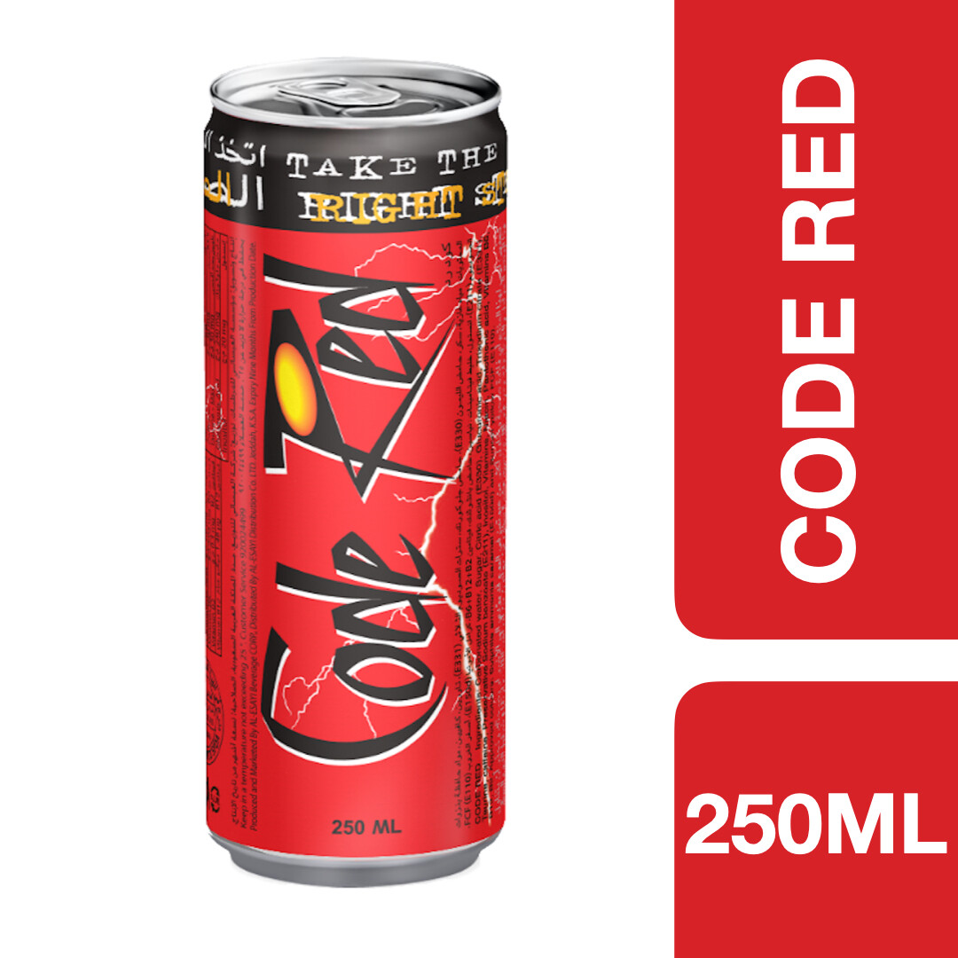 Code Red Energy Drink 250ml ++ โค้ดเรด เครื่องดื่มชูกำลัง 250 มล.