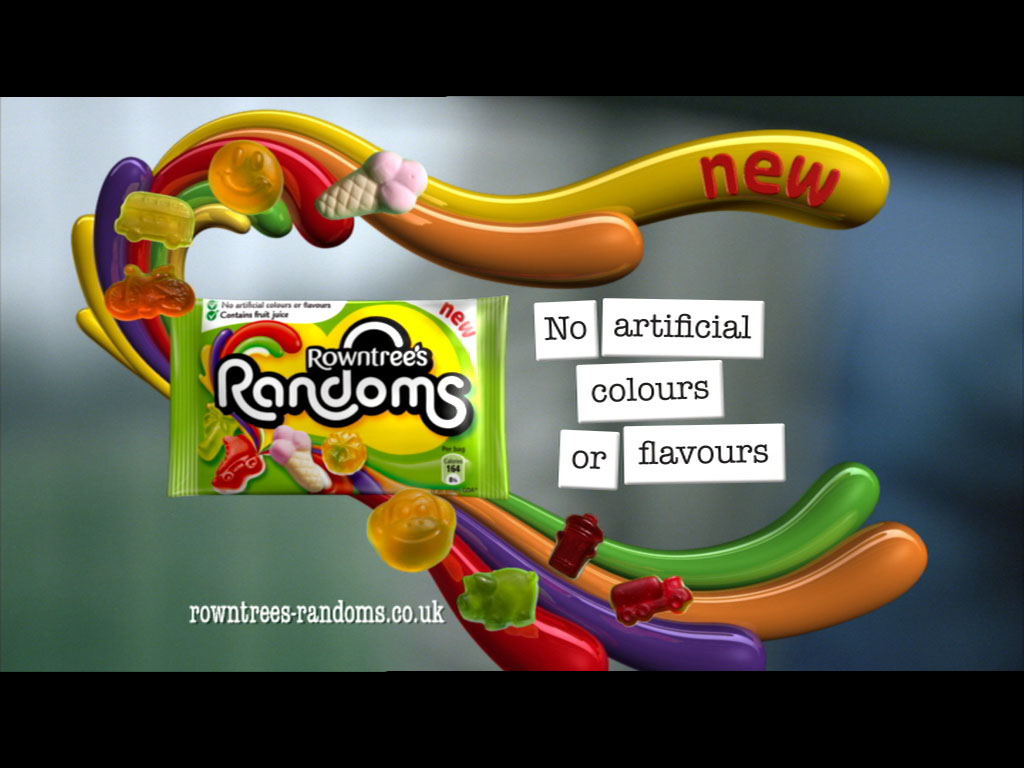 Rowntrees Randoms Gummies Pouch 120G ราน์ ทรีแรนเดิมเพาซ์ เยลลี่ผลไม้