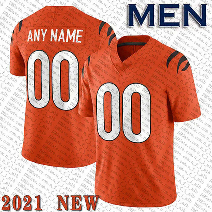 Wholesale Best Quality #1 Ja'Marr Chase #9 Joe Burrow #28 Joe Mixon #85 Tee  Higgins #2 Evan McPherson Stitched American Football Jersey From  m.