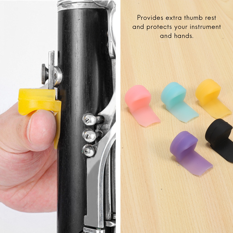 5 Repose-Pouce En Silicone Pour Clarinette/Hautbois - Coloré Et Confortable