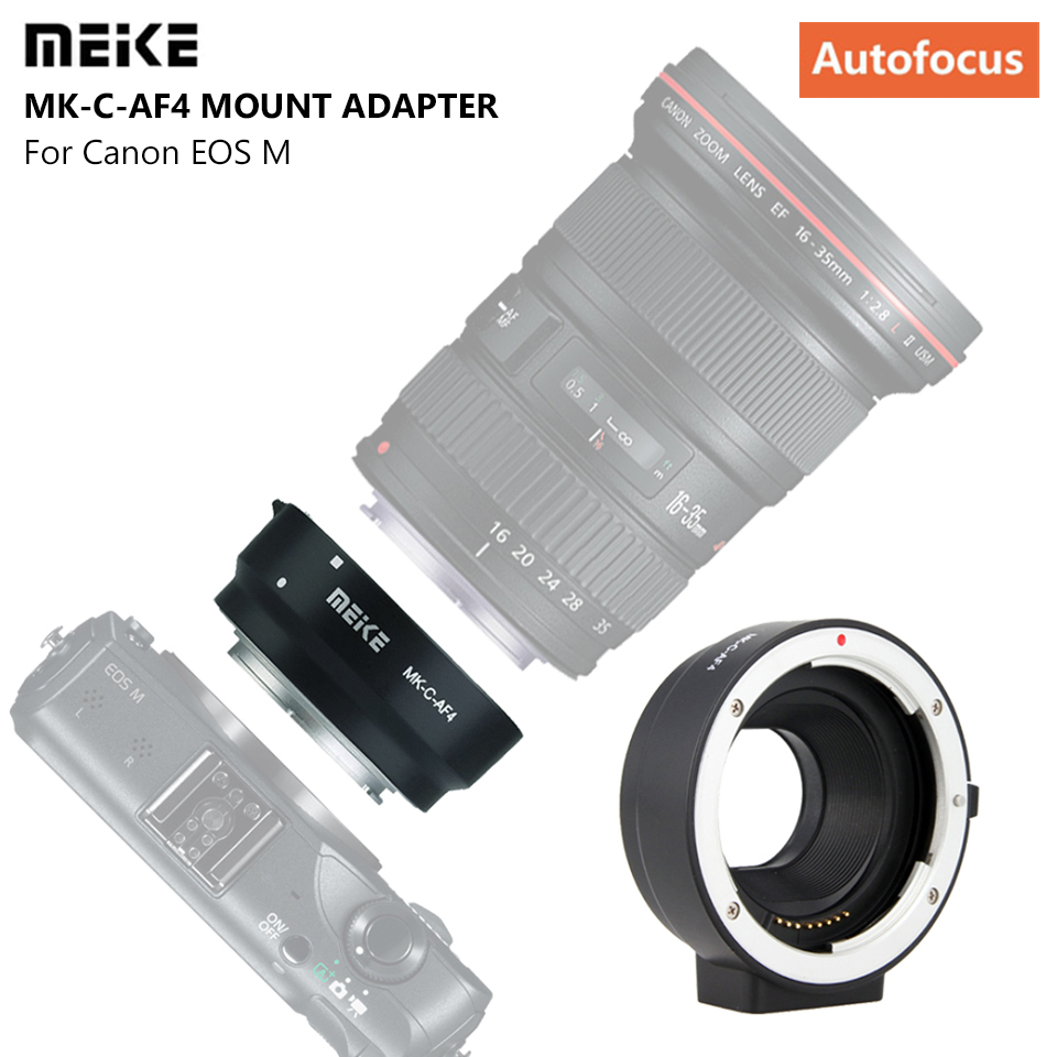 MEIKE Adapter Ring MK-C-AF4 Auto Focus for Canon EOS-M อะแดปเตอร์แปลงเลนส์