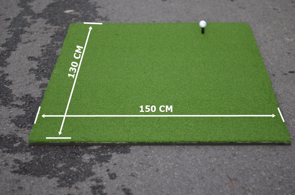 Bechoice พรมซ้อมกอล์ฟ พรมหญ้าเทียมซ้อมกอล์ฟแบบเรียบทั้งผืนขนาด 130x150 ซม. GOLF MAT
