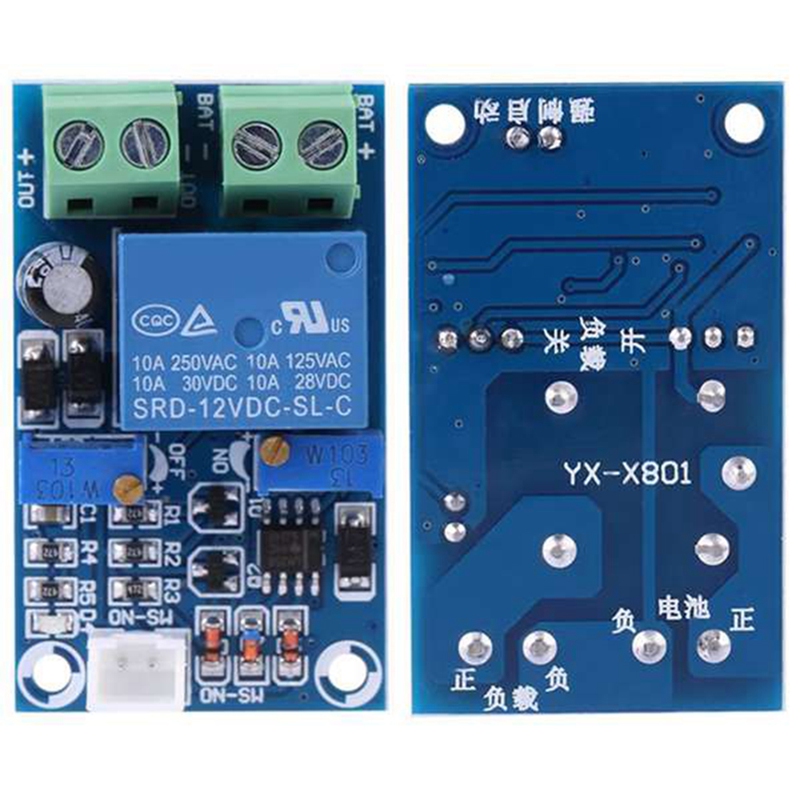2 Pcs Storage Battery Module 12V Battery Low Voltage Cut Off Automatic ...