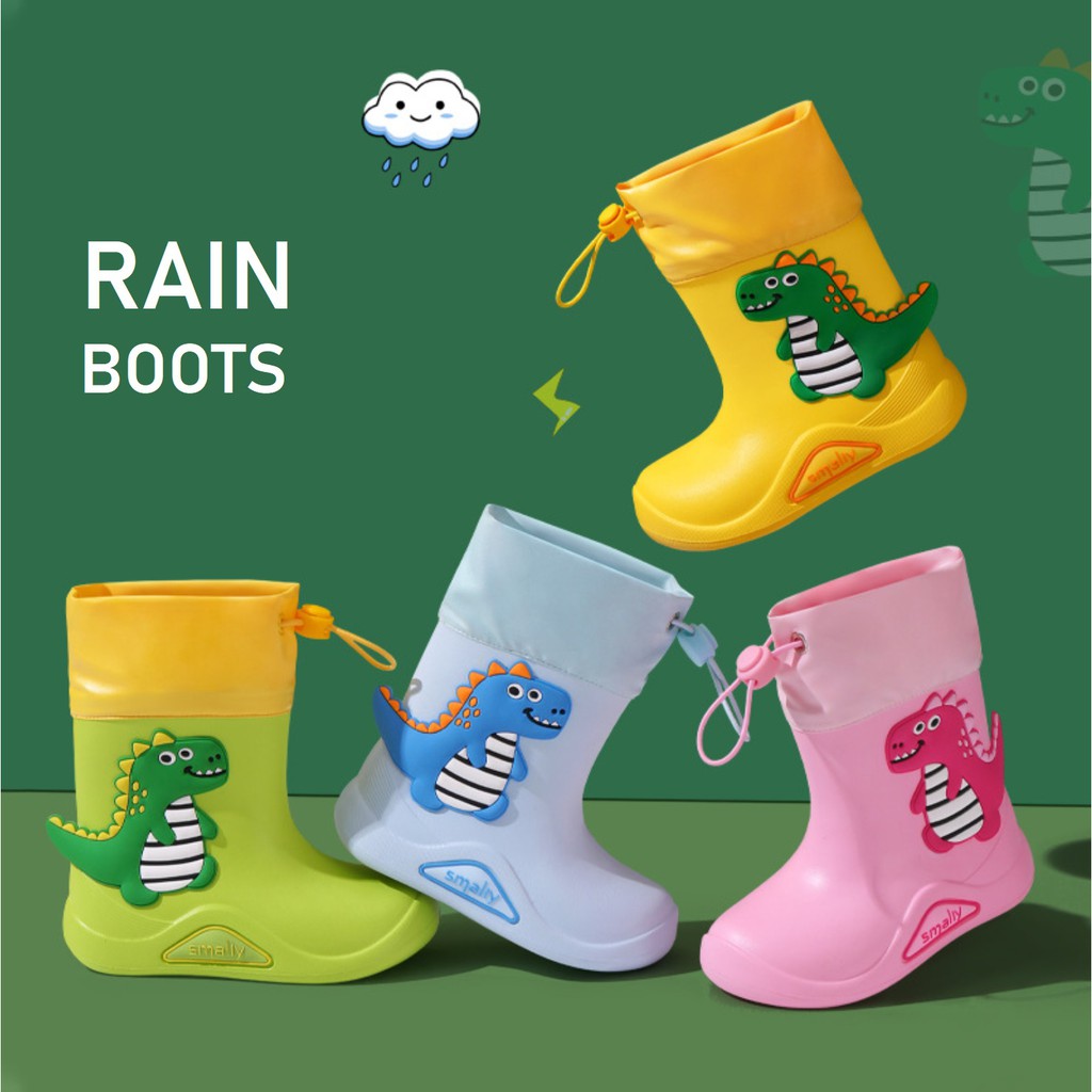 ♦◈  พร้อมส่ง รองเท้าบู้ทเด็ก รองเท้าบู้ทกันฝน รองเท้ากันฝน รองเท้ากันฝนเด็ก Rain Coat - Jacket