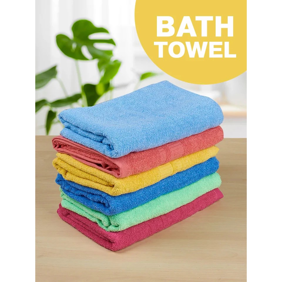 ผ้าขนหนูคอตต้อนซึมซับน้ำได้ดี ผ้าเช็ดตัว ผ้าขนหนู Bath Towel