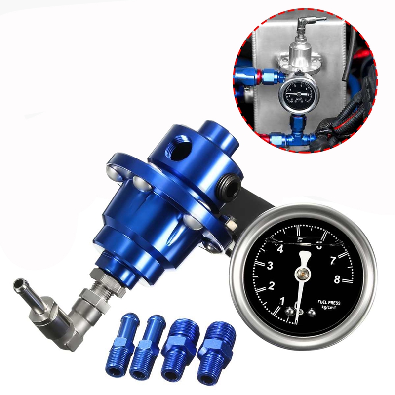 Universal Car Fuel Pressure Regulator Adjustable Pressure Reducer with