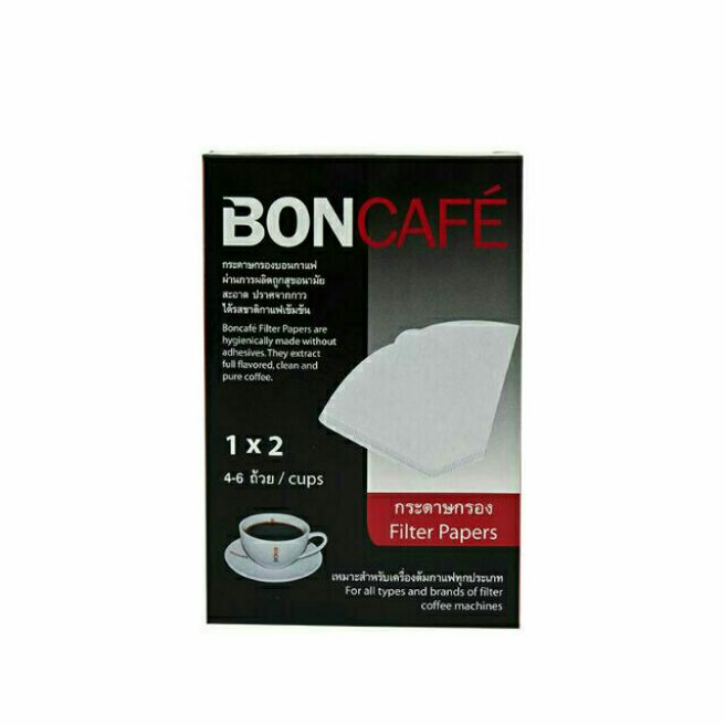 (Boncafe) บอนกาแฟ กระดาษกรองกาแฟ ขนาด 1x2 นิ้ว x 40 ชิ้น