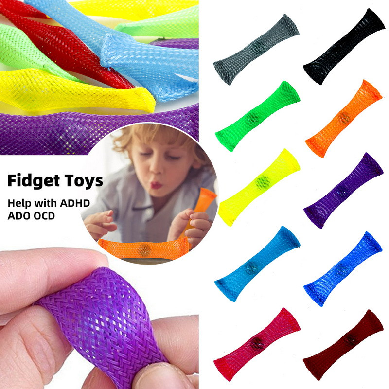 【super_pro】ของเล่นบีบอัด เข็มขัดตาข่ายถัก ของเล่น Sensory Fidget Toys ของเล่นเด็ก