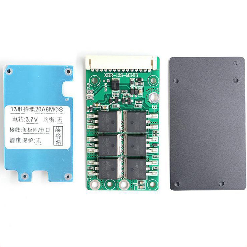 BMS 13S 48V Li-Ion Lithium 18650 Battery Pack Balancer Charge Board Equalizer Common/Separate Port for Escooter
