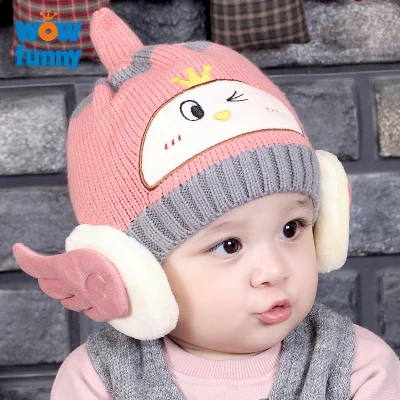 Cute Cartoon Baby Hat Autumn/Winter Ear Protection Hat 0-12 Months