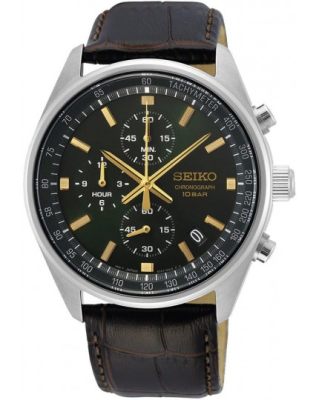 Kanvera Shop นาฬิกาข้อมือผู้ชาย Seiko SSB385P1 Chronograph Mens Quartz Watch