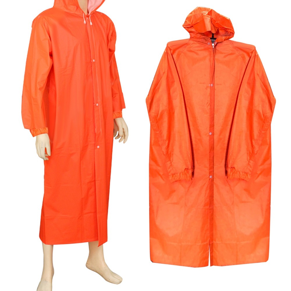 ชุดกันฝน เสื้อกันฝน คละสี รุ่น Orange-rain-coat-bike-988a-Psk2