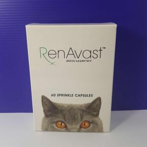 Renavast cat 60 capsules รีนาวาส แคท 60 แคปซูล อาหารเสริมโปรตีนสำหรับแมวโรคไต