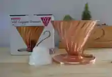 ภาพขนาดย่อของภาพหน้าปกสินค้าHario V60 Copper Dripper 02 1-4 cups (VDPC-02) จากร้าน Mokapot24 บน Lazada ภาพที่ 8