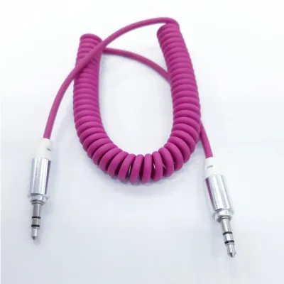 Cable AUX Sterio 3.5mm to 3.5 mm Male to Male Jack Audio(สายสปริง)