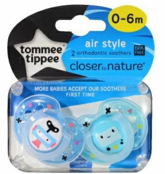 แนะนำ Tommee Tippee จุกนมหลอกรุ่น Air Style สำหรับเด็ก 0-6 เดือนใหม่ล่าสุด