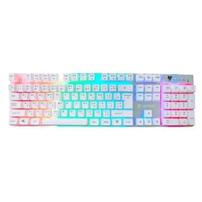 Nubwo คีย์บอร์ดเกมมิ่ง 9 โหมดไฟ Savage Gaming Keyboard NK-18 สินค้าของแท้รับประกัน 1 ปี คีย์บอร์ดเกม คีบอร์ดเล่นเกม คีย์บอร์ดคอม คีย์บอร์ดมีไฟ