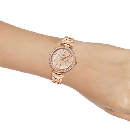 Casio Sheen นาฬิกาผู้หญิง สายสแตนเลส รุ่น  SHE-3043PG-9AUDR  (Pink Gold)