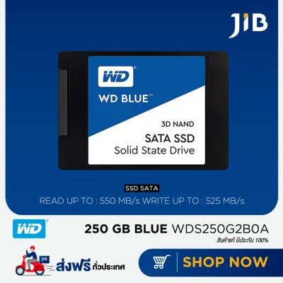 (Best Seller) WD BLUE (เอสเอสดี) 250 GB SSD 3D NAND SATA (WDS250G2B0A) ( Hard disk external / Hard disk SSD )