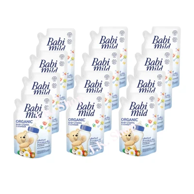 เบบี้มายด์ (Babi Mild)ผลิตภัณฑ์ล้างขวดนม ถุงเติม 600 มล. (แพ็ค 12 ถุง)