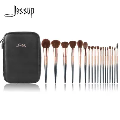 Jessup Luxury Brush Set T264-18PCS Starry Black+bag