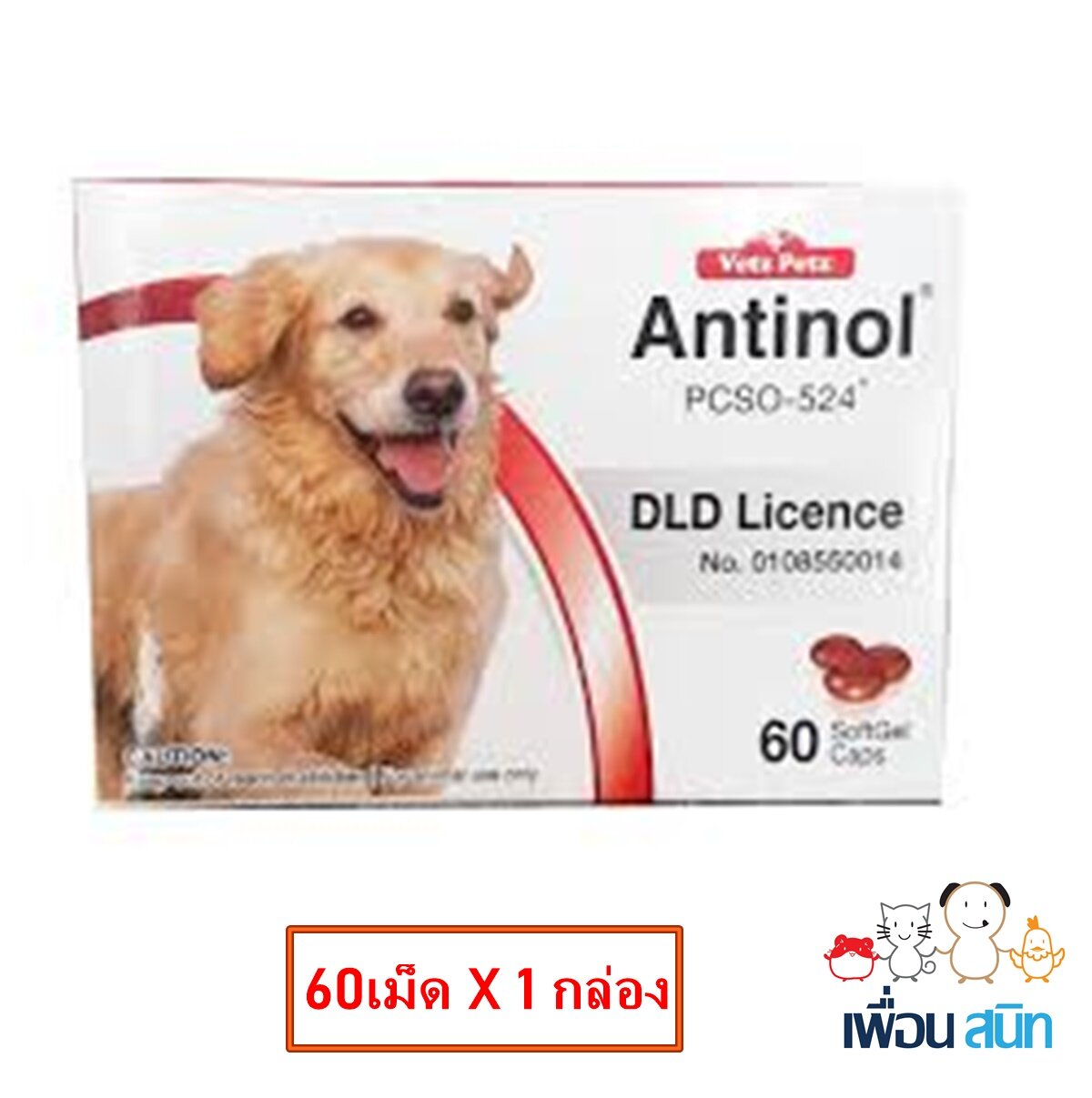 Antinol แอทินอล สำหรับสุนัข1กล่อง EXP01/2023