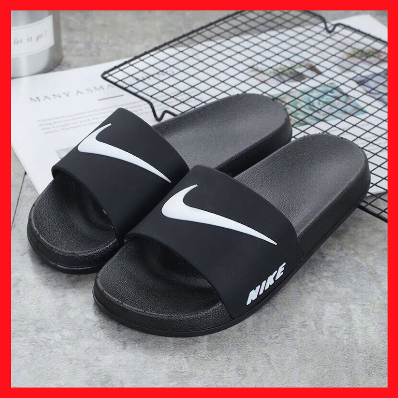 【Brand new authentic】Nike Same style for men and women black Indoor slippers Official store