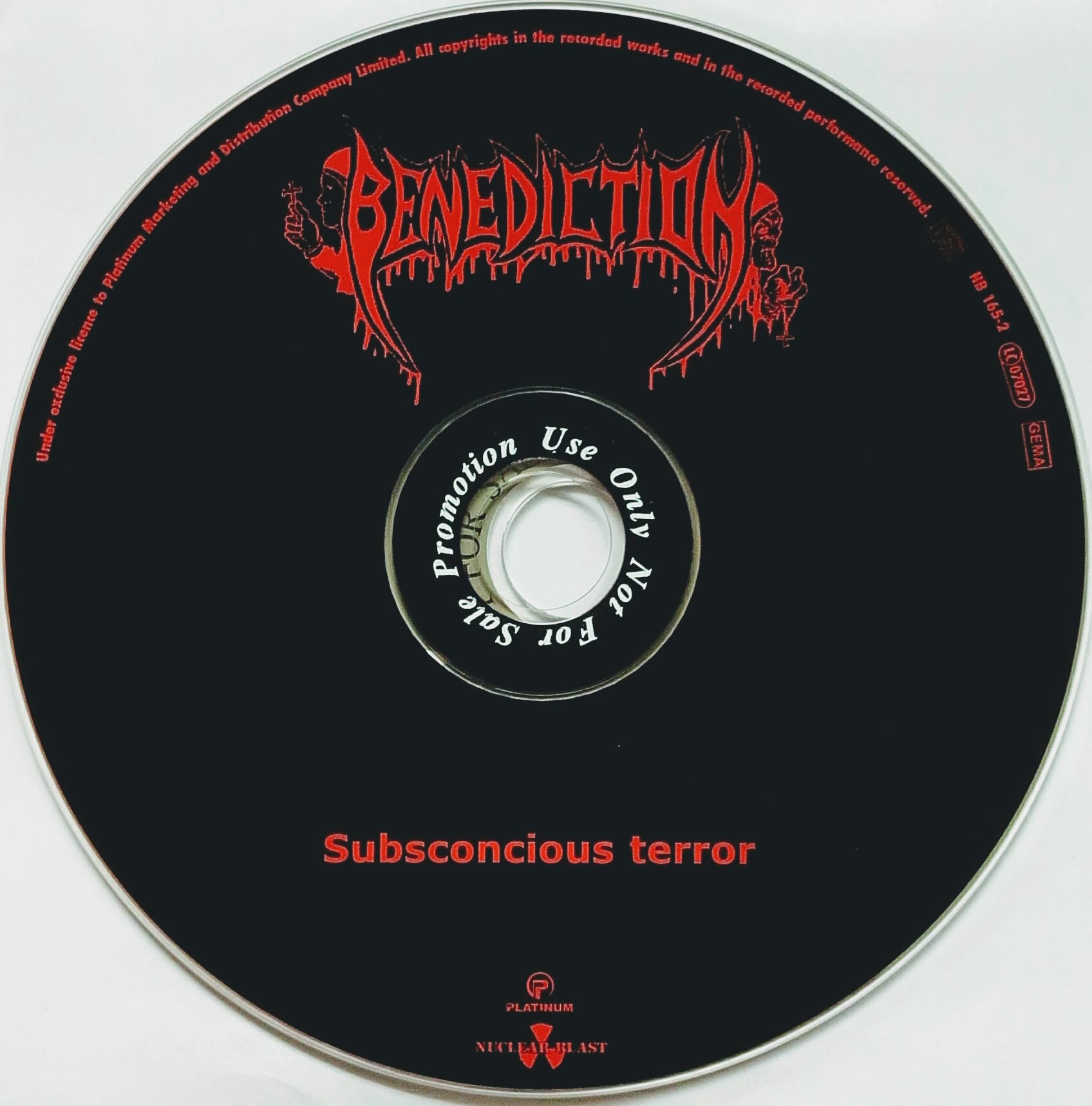 CD (Promotion) Benediction - Subconscious Terroe/The Grand Leveller (Reloaded) (CD Only)
