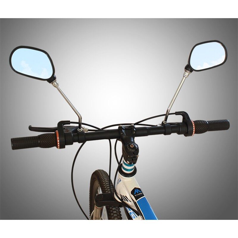 กระจกมองหลัง จักรยาน เสื้อภูเขา เสื้อหมอบ กระจกจักรยานไฟฟ้า กระจกข้างจักรยาน น้ำหนักเบา เลนส์ขนาดใหญ่ จำนวน 1 คู่ Bicycle Rearview Mirror