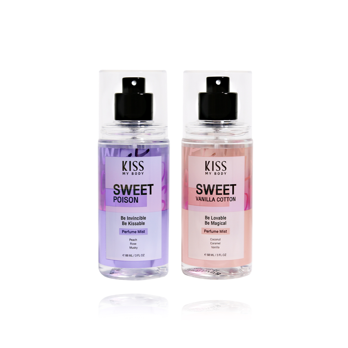 [น้ำหอม แพ็คคู่] Kiss My Body คิส มาย บอดี้ Perfume Body Mist 88ml