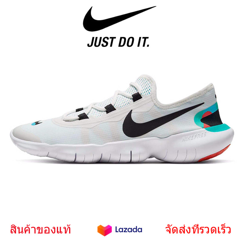รองเท้า Nike ของแท้, รองเท้าผ้าใบผู้หญิง Nike Free RN Flyknit 3.0, รองเท้าวิ่งระบายอากาศ, รองเท้าเดินเบา, รองเท้าเทรนนิ่งสีขาว