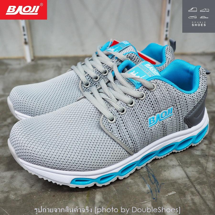 รองเท้าวิ่ง รองเท้าผ้าใบหญิง BAOJI รุ่น BJW314 สีเทาฟ้า ไซส์ 37-41