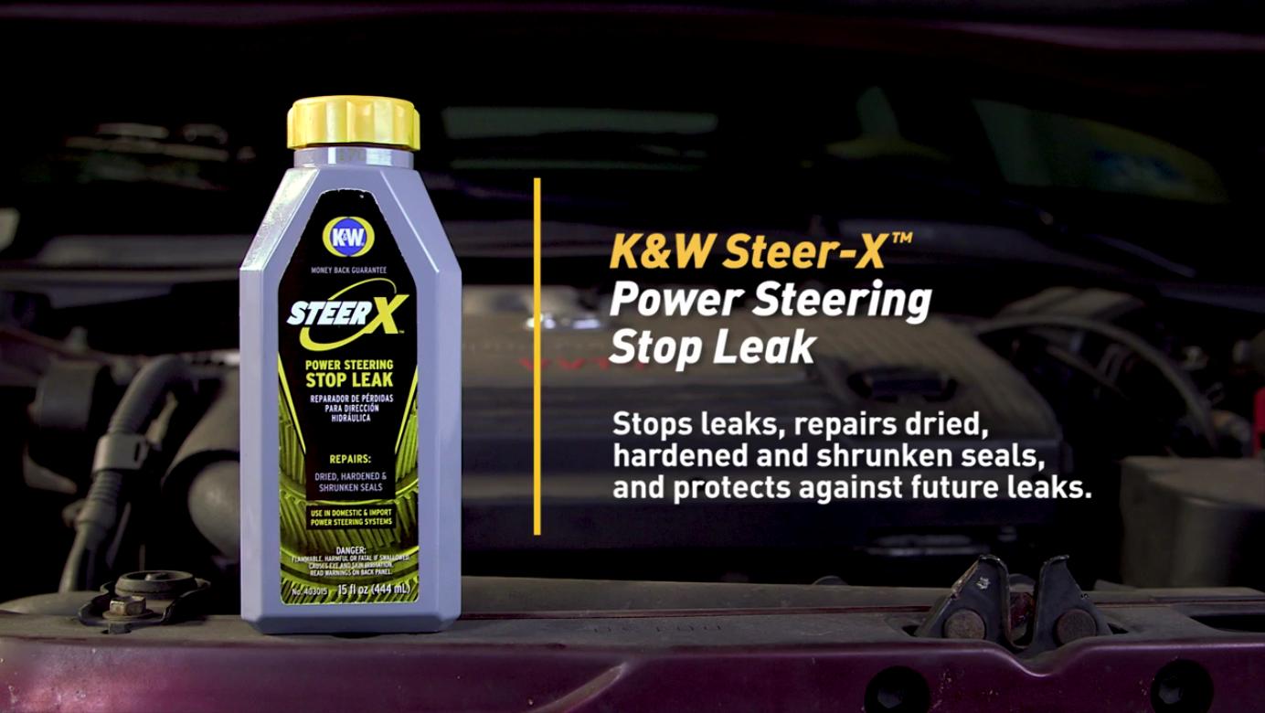 K&W Steer X Power Steering Stop Leak สารอุดรอยรั่วพวงมาลัยพาวเวอร์