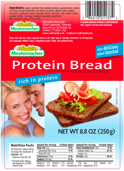 High Protein bread ขนมปังลีน ไฮ โปรตีน