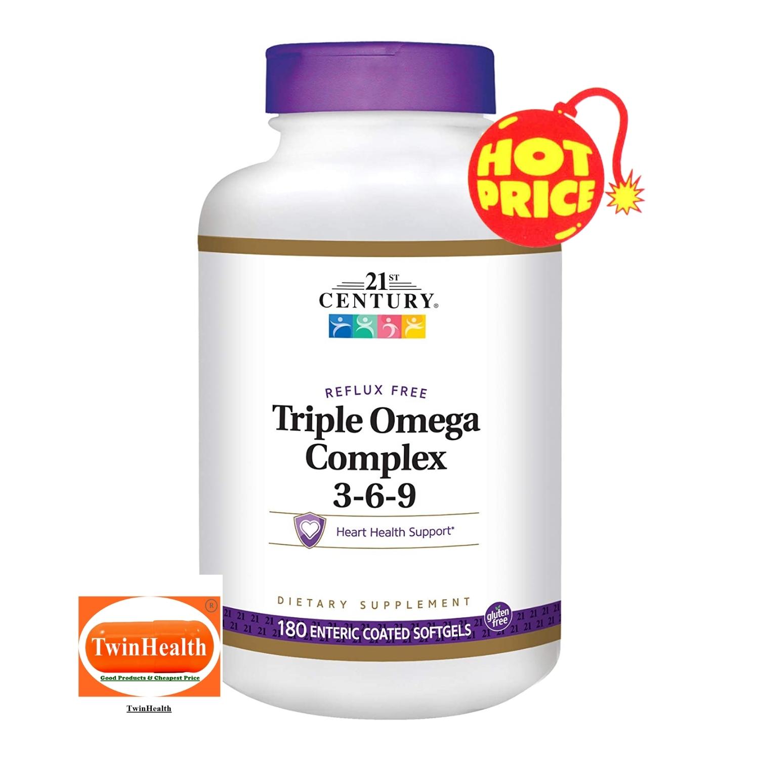 21st Century Triple Omega Complex 369 / 180 Enteric Coated Softgels