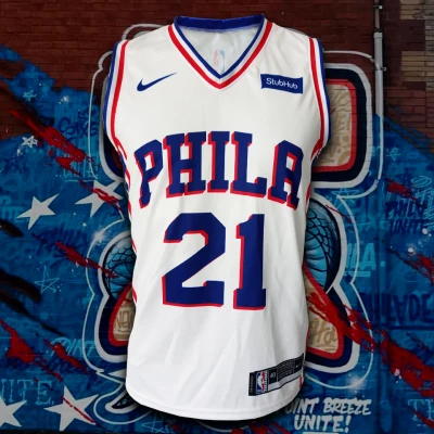 [พร้อมส่ง]เสื้อบาส เสื้อบาสเก็ตบอล เสื้อNBA เสื้อบาสทีม Philadelphia 76ers เสื้อ Philadelphia รุ่น Association ฤดูกาลใหม่ล่าสุด 2021-22 พิมพ์ทั้งตัว