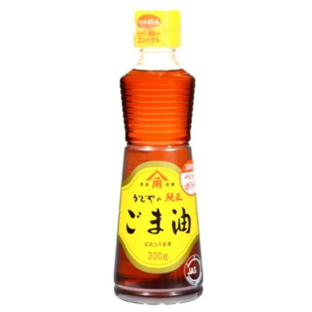 KADOYA Sesame Oil 300g น้ำมันงาญี่ปุ่นในตำนาน น้ำมันงาบริสุทธิ์ หอมเวอร์ สูตรฝาเหลืองใช้ปรุงหรือใช้จิ้ม