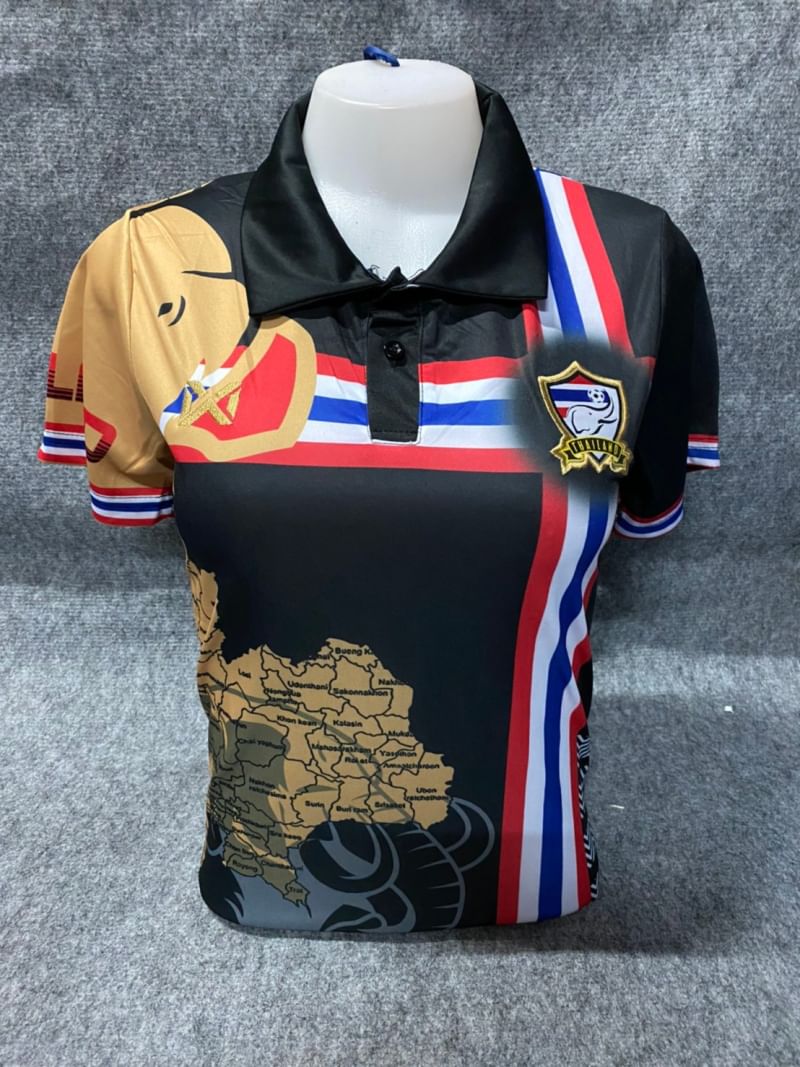 ชุดกีฬา​ ชุด​ฟุตบอล​ เสื้อ​ฟุตบอล​ ทีม​ชาติ​ไทย​ หญิง​ Free​size​ อก​ 32 ถึง​ 38