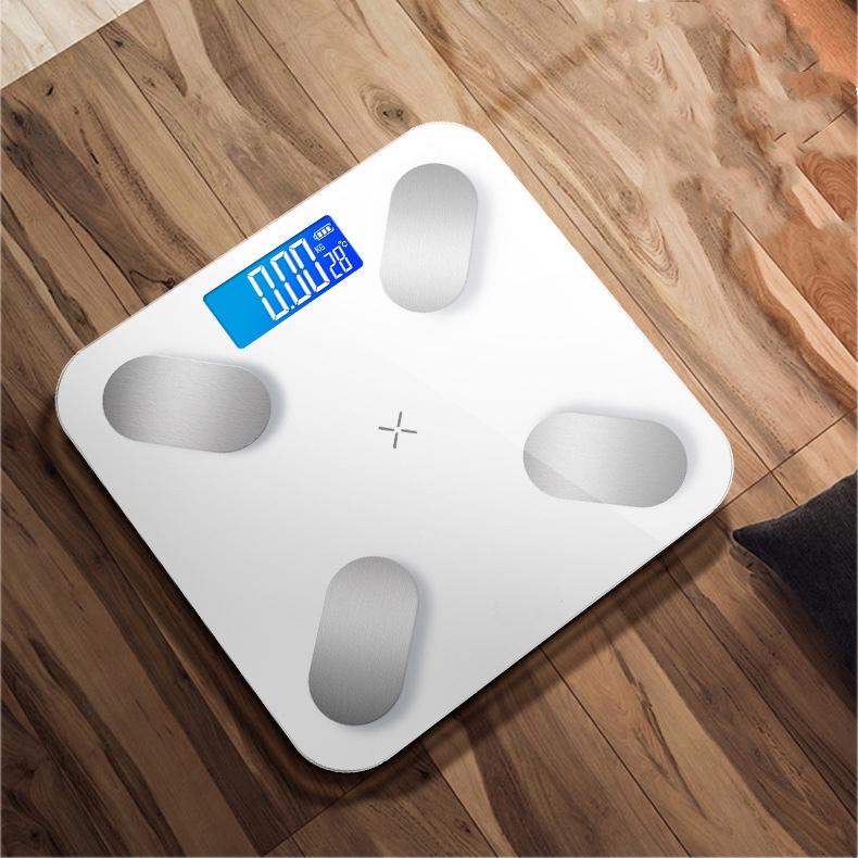 HSQ 180KG Bluetooth เครื่องชั่งน้ำหนัก และวิเคราะห์ไขมัน  Body Scale With APP Android IOS เครื่องชั่งน้ำหนักอัจฉริยะ Muscel เครื่องชั่งน้ำหนักและวัดมวลไขมัน LCD Digital Scales Balance With Battery