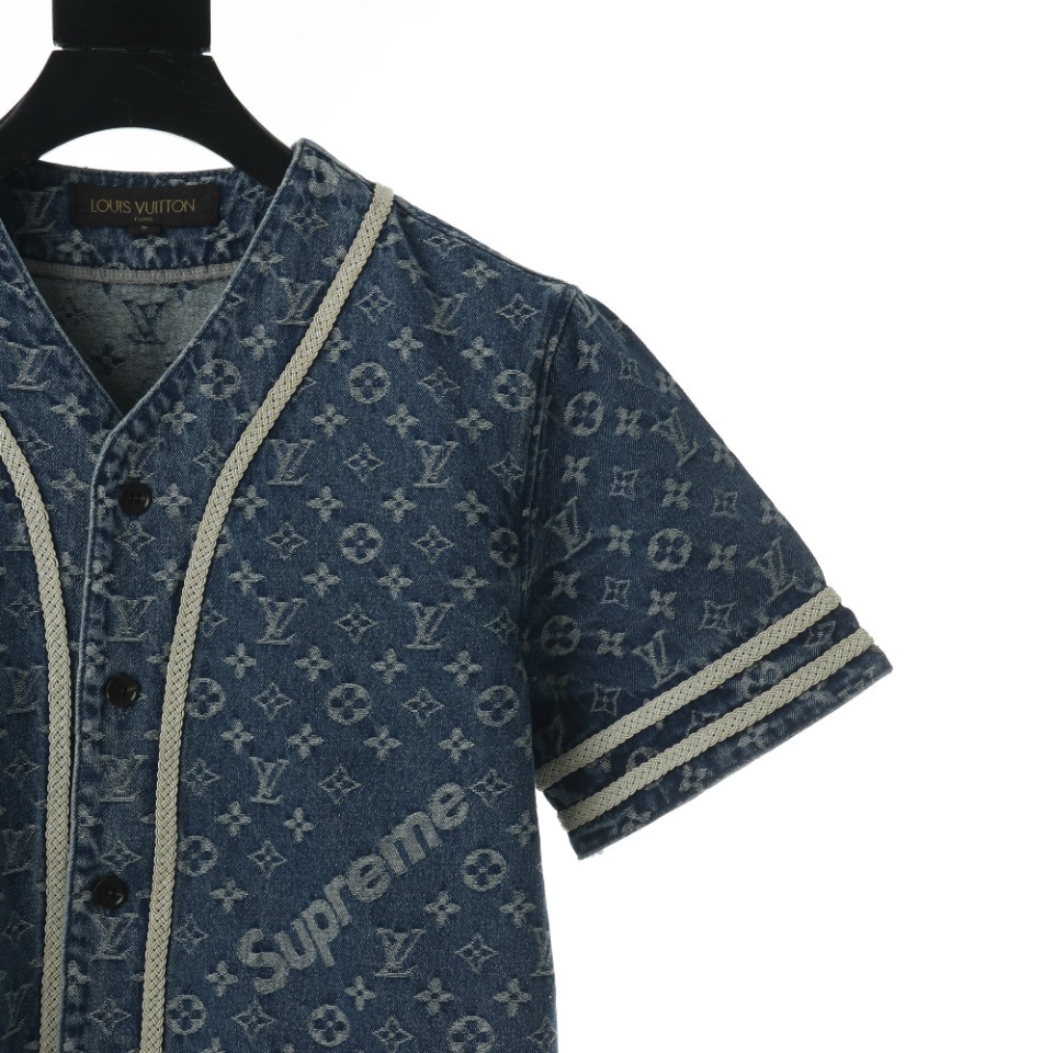 supreme louis vuitton baseball jacket