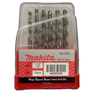 Makita ชุดดอกสว่านเจาะเหล็ก/สแตนเลส/อลูมิเนียม บรรจุ 13 ตัวชุด รุ่น D-104587