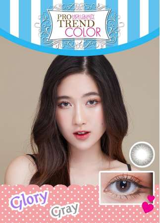 ของแท้ 100% Protrend Color Contact lens โปรเทรนคัลเลอร์ Contactlens Contactlen Protrendcolor คอนแทคเลนส์ รุ่น Glory Gray