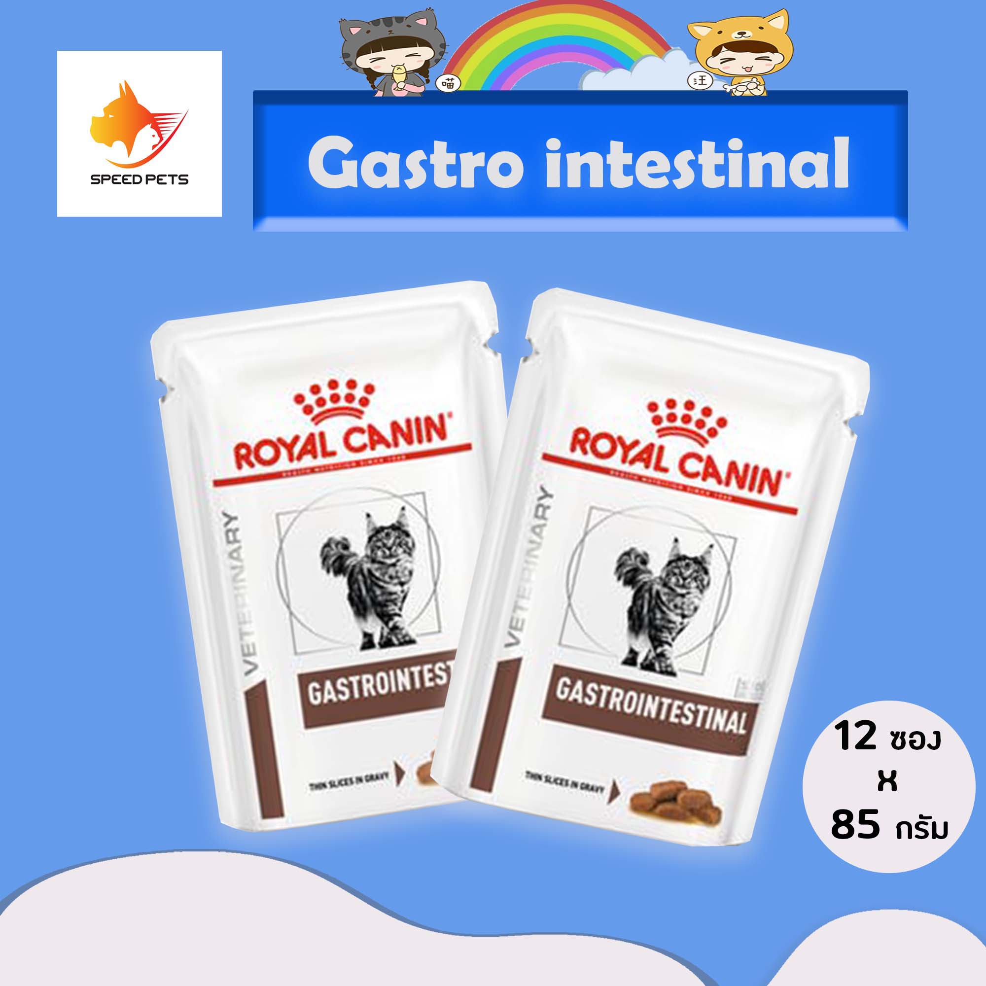Royal Canin Gastrointestinal Wet Cat Food Pouches โรยัล คานิน อาหาร