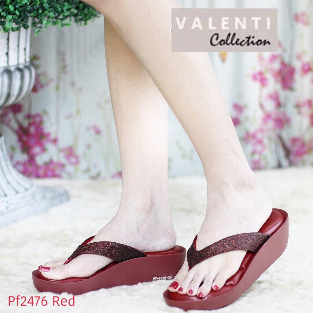 Valenti Collection รองเท้าเพื่อสุขภาพ Health & massage Therapy super soft SOFASHOES รุ่นขายดี นุ่มมาก เบา ใส่สบาย รุ่น PF2476 RED (สีแดง)